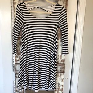 American Eagle striped long sleeve dress
